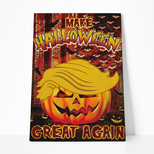 Gearhumans 3D Make Halloween Great Again Custom Canvas