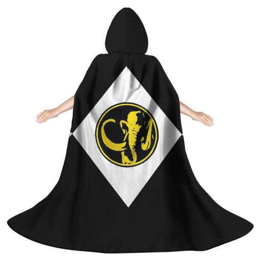 Gearhumans 3D Black Ranger Custom Hooded Cloak - Image 2