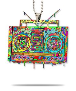 Gearhumans 3D Hippe Boombox Custom Car Hanging