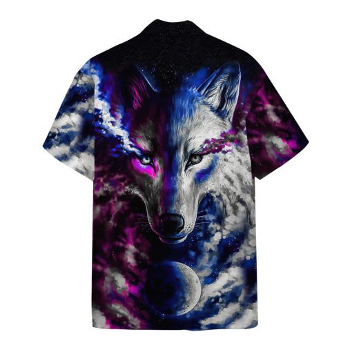 Gearhumans 3D Fantasy Wolf Custom Hawaii Shirt - Image 2