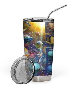 Gearhumans 3D Knowledge About The Planets Custom Tumbler