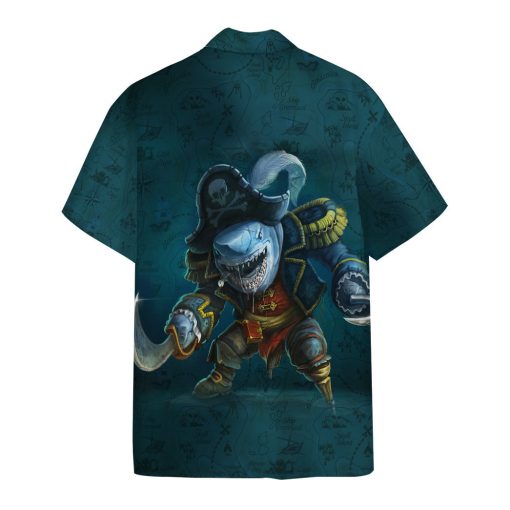 Gearhuman 3D Pirate Shark Custom Hawaii Shirt - Image 2