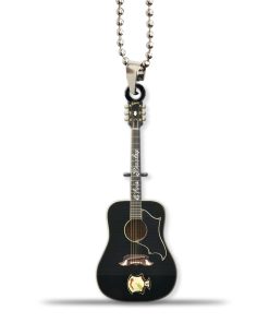 Gearhumans 3D ELV 1969 Custom Gibson Ebony Dove Guitar Custom Car Hanging