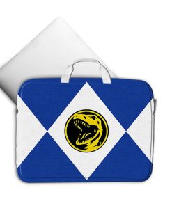 Gearhumans 3D Blue Mighty Morphin Power Ranger Custom Laptop Bag