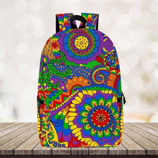 Gearhumans 3D Love And Peace Custom Backpack
