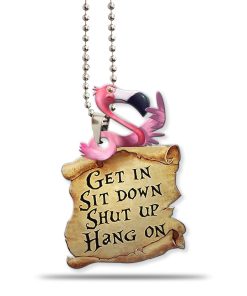 Gearhumans 3D Flamingo Get In Sit Down Custom Car Hanging