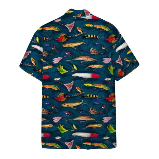 Gearhumans 3D Fishing Lures Custom Hawaii Shirt - Image 2
