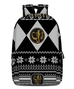Gearhumans 3D Black Mighty Morphin Power Ranger Custom Backpack