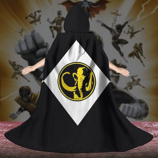 Gearhumans 3D Black Ranger Custom Hooded Cloak - Image 5