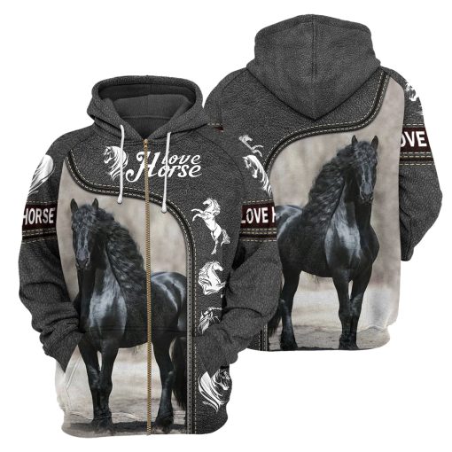 Gearhumans Horse - 3D All Over Printed Shirt - Image 4