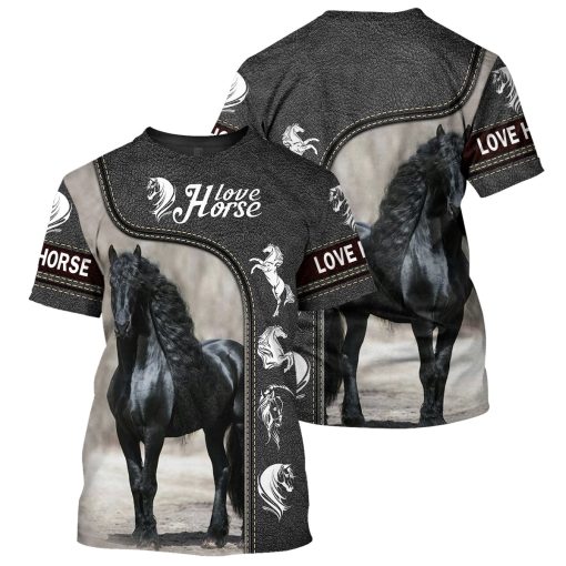 Gearhumans Horse - 3D All Over Printed Shirt - Image 3