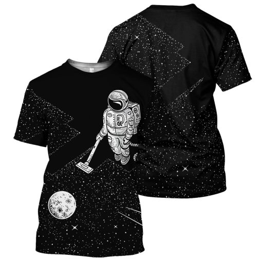 Gearhumans Astronaut Vacuum- 3D All Over Printed Shirt - Image 3