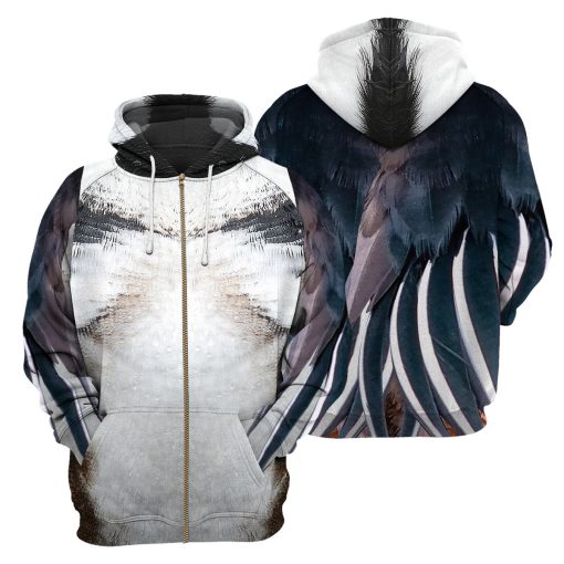 Gearhumans Hooded Merganser - 3D All Over Printed Shirt - Image 4