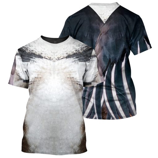 Gearhumans Hooded Merganser - 3D All Over Printed Shirt - Image 3