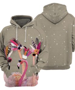 Gearhumans Grey Flamingo - 3D All Over Printed Shirt