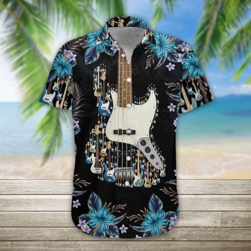 Gearhumans 3D Bass Guitar Hawaii Shirt - Image 2