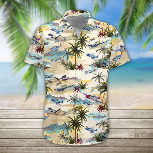 Gearhumans 3D Aircraft Hawaii Shirt - Image 7