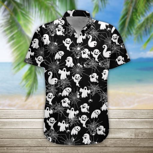 Gearhumans 3D Boo Halloween Hawaii Shirt