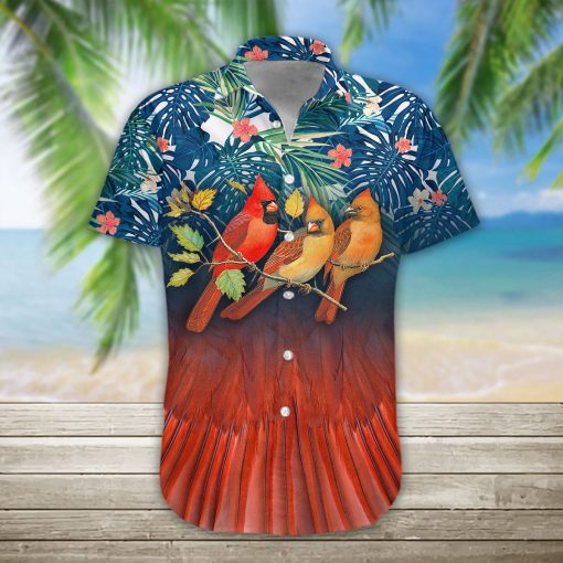 Gearhumans 3D Cardinal Bird Hawaii Shirt - Image 2