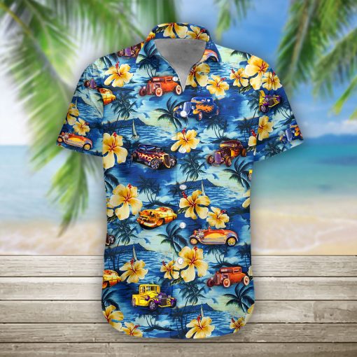 Gearhumans 3D Hot Rod Hawaii Shirt