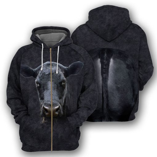 Gearhumans Angus Cattle - 3D All Over Printed Shirt