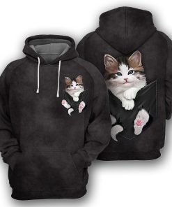 Gearhumans Cat Pocket - 3D All Over Printed Shirt