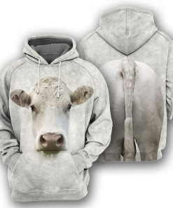 Gearhumans Charolais Cattle - 3D All Over Printed Shirt