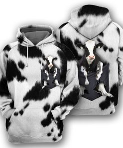 Gearhumans Dairy Cow Pocket - 3D All Over Printed Shirt