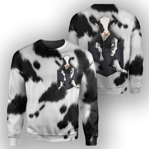 Gearhumans Dairy Cow Pocket - 3D All Over Printed Shirt - Image 2