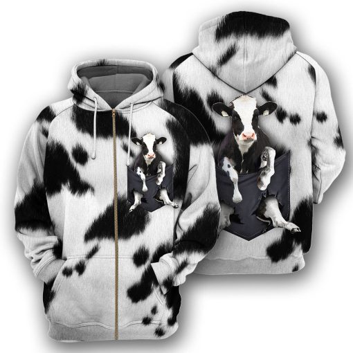 Gearhumans Dairy Cow Pocket - 3D All Over Printed Shirt - Image 4
