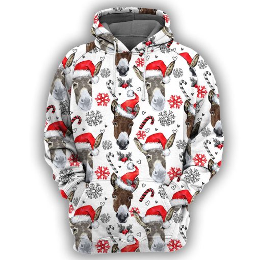 Gearhumans Donkey Christmas - 3D All Over Printed Shirt
