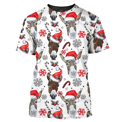 Gearhumans Donkey Christmas - 3D All Over Printed Shirt