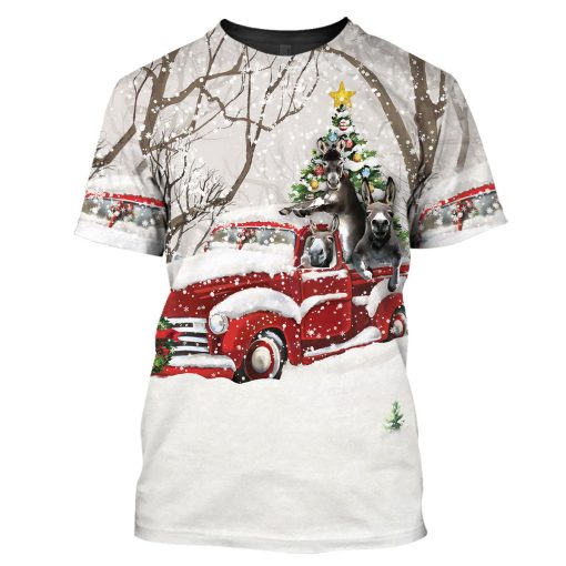 Gearhumans Donkey Christmas - 3D All Over Printed Shirt