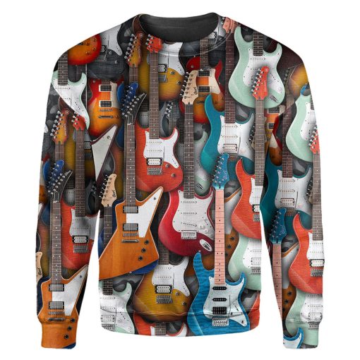 Gearhumans Electric Guitar - 3D All Over Printed Shirt - Image 2