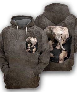 Gearhumans Elephant Pocket - 3D All Over Printed Shirt