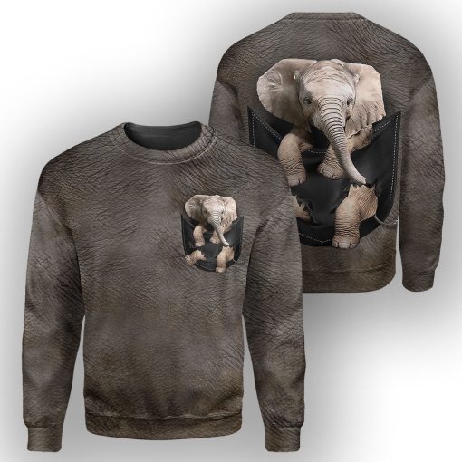 Gearhumans Elephant Pocket - 3D All Over Printed Shirt - Image 2