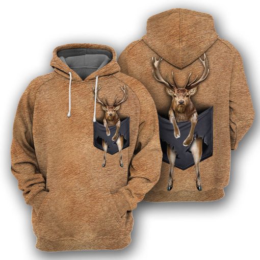 Gearhumans Elk Pocket - 3D All Over Printed Shirt