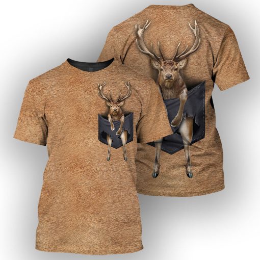 Gearhumans Elk Pocket - 3D All Over Printed Shirt - Image 3