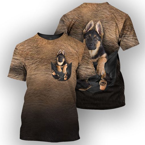 Gearhumans German Shepherd - 3D All Over Printed Shirt - Image 3