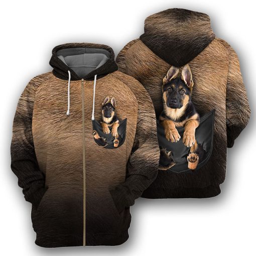 Gearhumans German Shepherd - 3D All Over Printed Shirt - Image 4