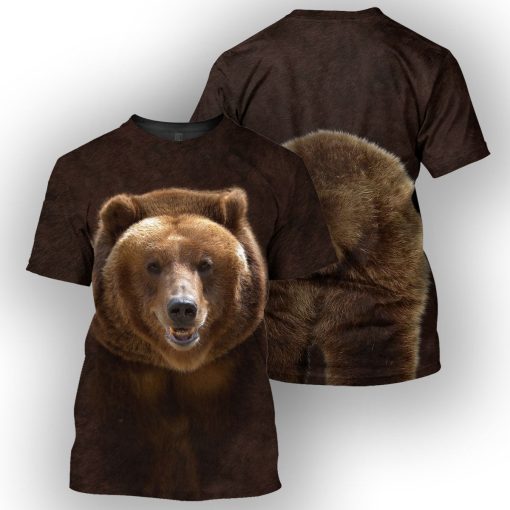 Gearhumans Grizzly Bear - 3D All Over Printed Shirt - Image 3