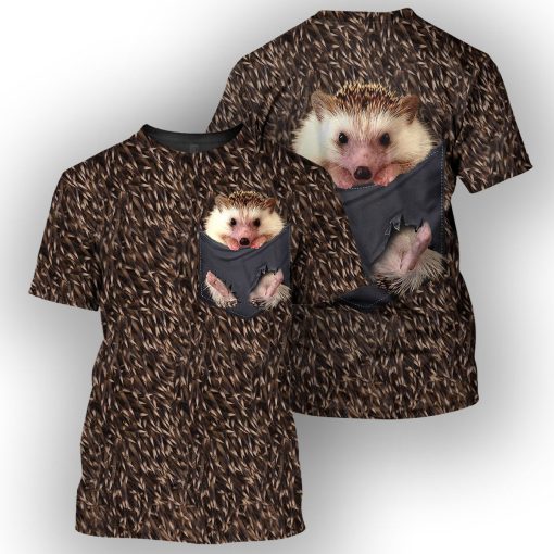 Gearhumans Hedgehog Pocket - 3D All Over Printed Shirt - Image 3
