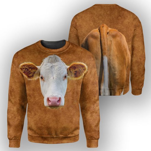 Gearhumans Hereford Cattle - 3D All Over Printed Shirt - Image 2