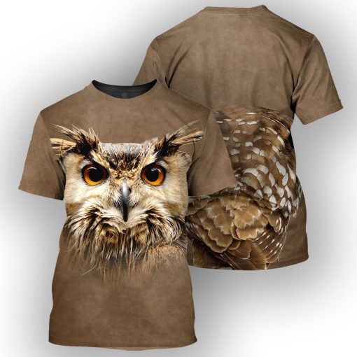 Gearhumans Owl - 3D All Over Printed Shirt