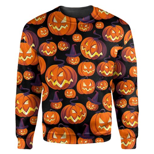 Gearhumans Pumpkin Halloween - 3D All Over Printed Shirt - Image 2