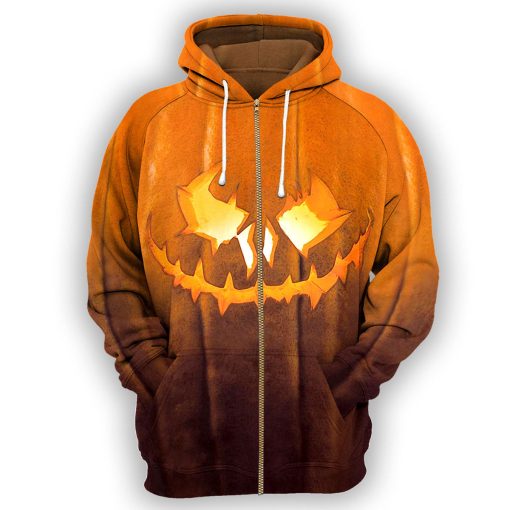 Gearhumans Pumpkin Halloween - 3D All Over Printed Shirt - Image 4