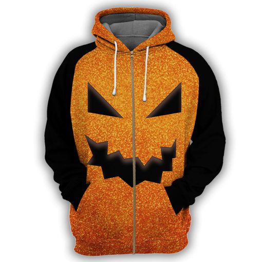 Gearhumans Pumpkin Halloween - 3D All Over Printed Shirt - Image 4