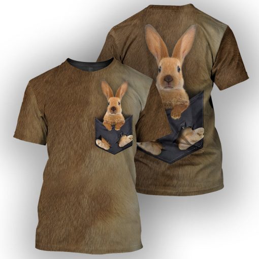 Gearhumans Rabbit Pocket - 3D All Over Printed Shirt - Image 3