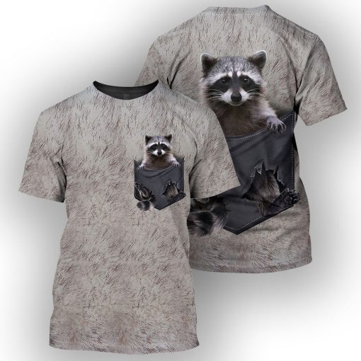 Gearhumans Raccoon Pocket - 3D All Over Printed Shirt