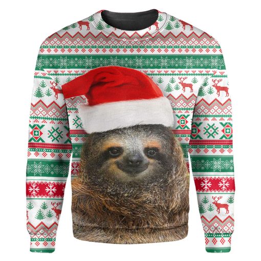 Gearhumans Sloth Christmas - 3D All Over Printed Shirt